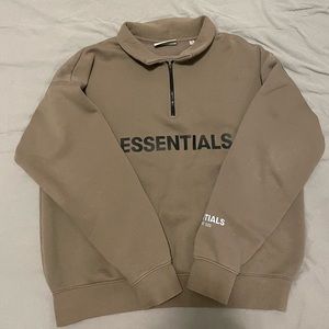 Fear of God Essentials Half Zip Hoodie Size S